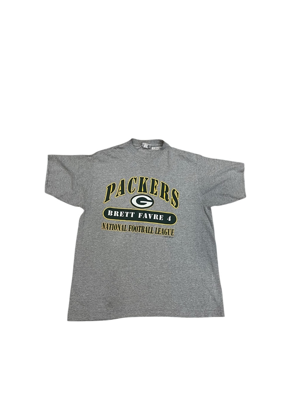 Green Bay Packers Brett Favre #4 Gray Graphic Tee